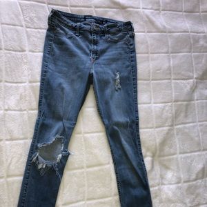 Blue Jeans from Hollister with holes